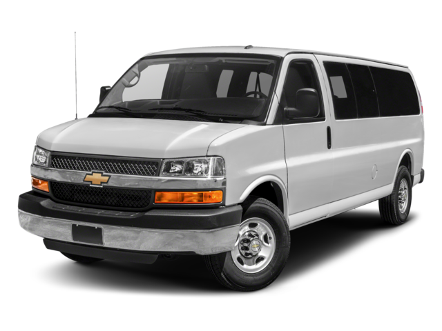2018 Chevrolet Express 3500 Passenger LT Extended Van 3D
