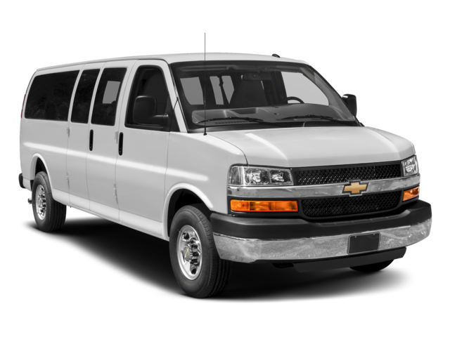 2018 Chevrolet Express 3500 Passenger LT Extended Van 3D