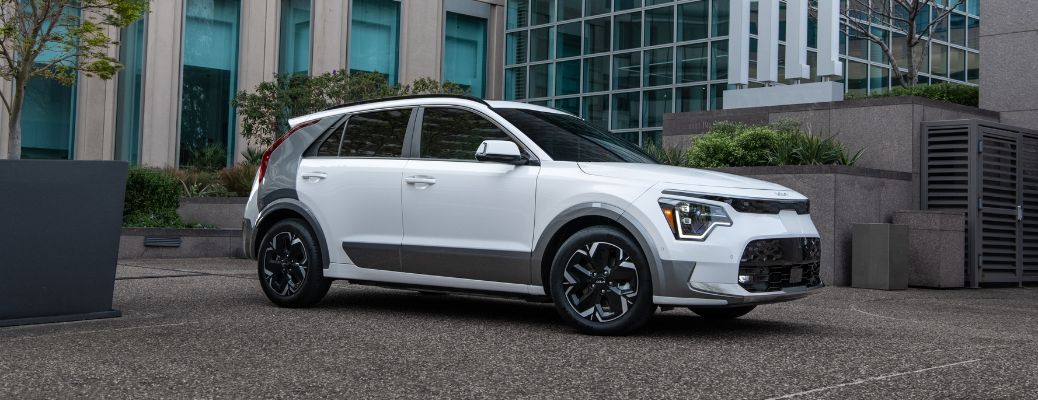A front 3/4 view of a new 2022 Kia Niro EV