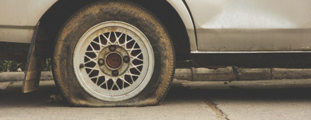 Image of a flat tire