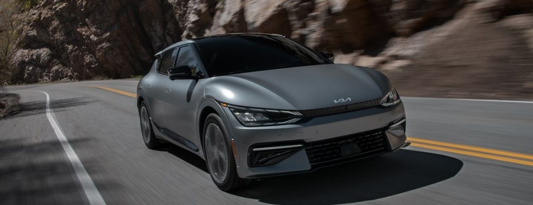 2022 Kia EV6 on the road