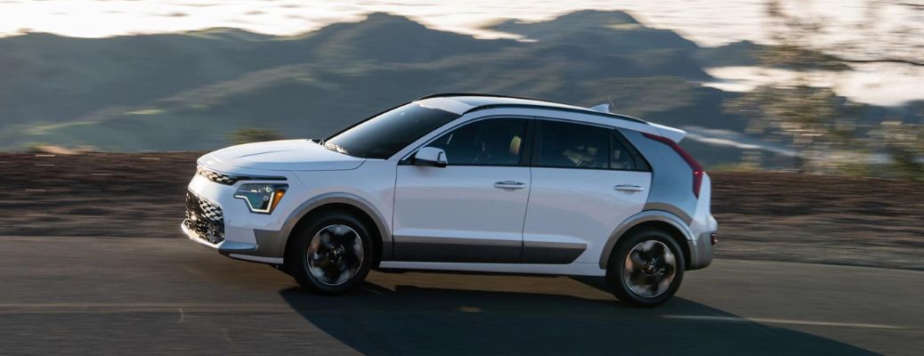 The 2023 Kia Niro EV on a smooth road