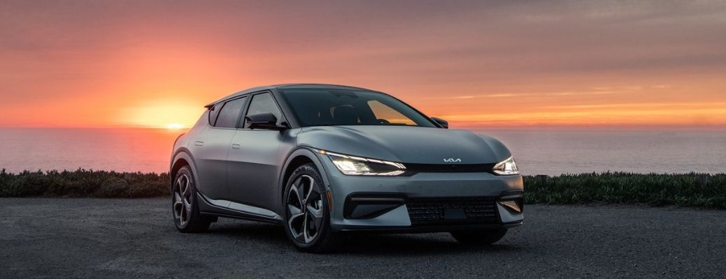 2022 Kia EV6 during a sunset
