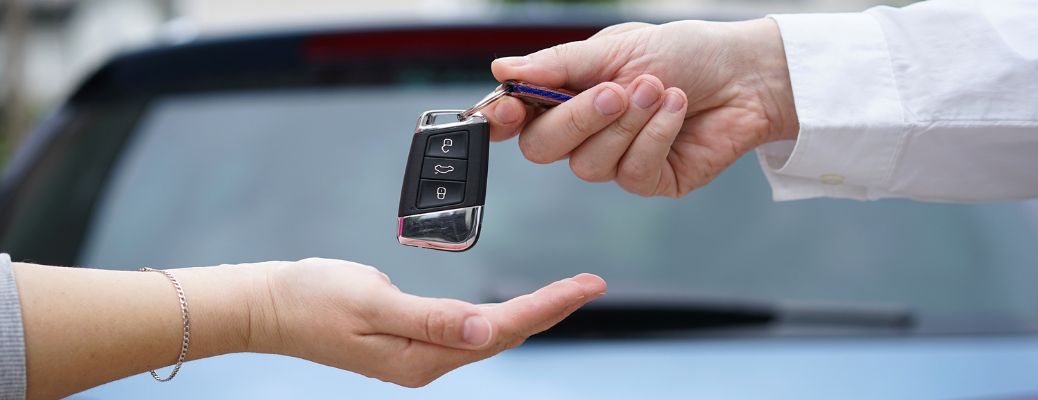 handing over car keys