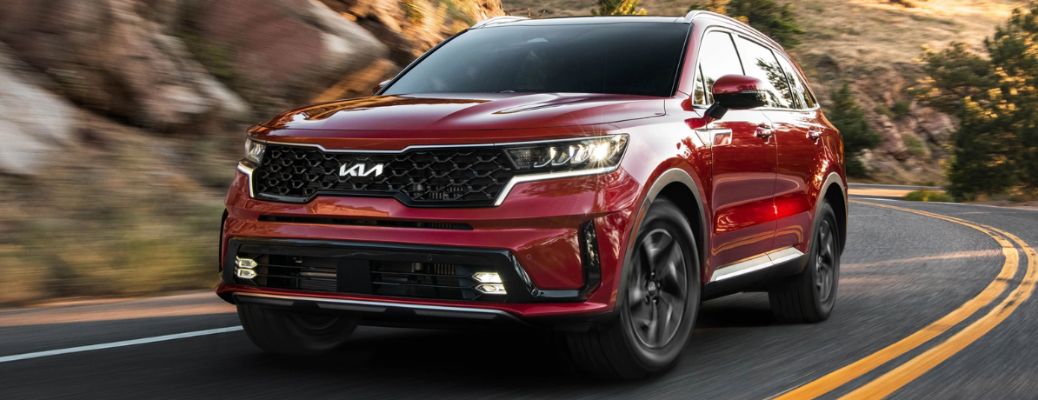 2023 Kia Sorento Hybrid on the road