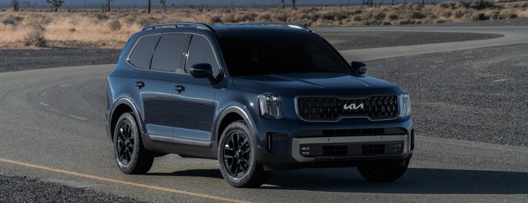 A 2023 Kia Telluride on a smooth road