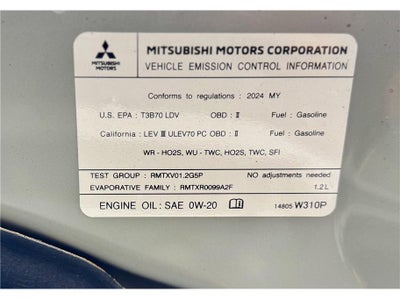 2024 Mitsubishi Mirage G4 LE Sedan 4D
