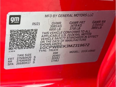 2021 Chevrolet Silverado 1500 Crew Cab Custom Pickup 4D 5 3/4 ft