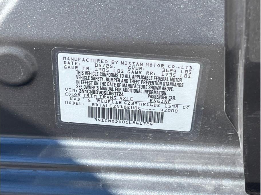 2025 Nissan Versa S Sedan 4D
