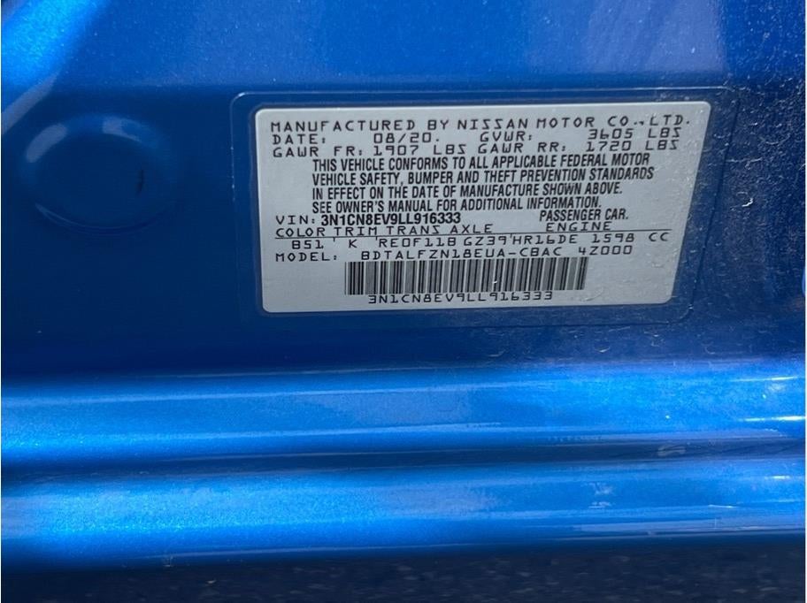2020 Nissan Versa SV Sedan 4D