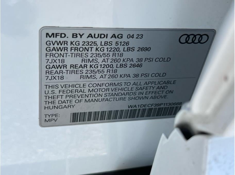 2023 Audi Q3 45 TFSI S line Premium Sport Utility 4D