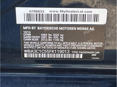 2015 BMW 3 Series 328i