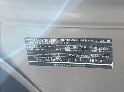 2016 Nissan Frontier Crew Cab SV Pickup 4D 5 ft