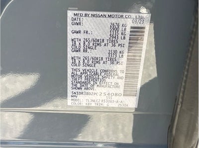 2023 Nissan Pathfinder Rock Creek Sport Utility 4D
