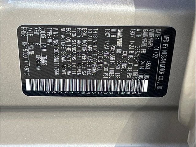 2022 Nissan Rogue Platinum Sport Utility 4D