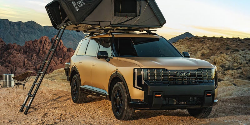 2026 Kia Telluride SUV exterior at Hayward Kia in Hayward, CA.
