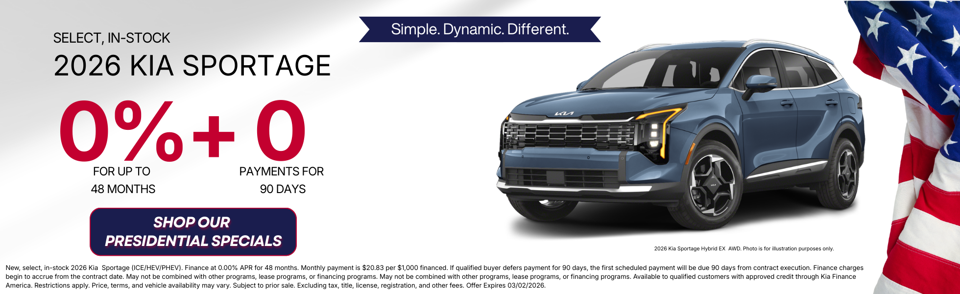 Presidents' Day Sales Event!